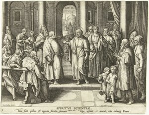 Petrus und Paulus beweisen die Auferstehung Christi: die Gabe der Gelehrsamkeit