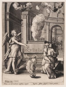Die Verkündigung der Geburt Johannes an Zacharias