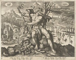Winter von Adriaen Collaert