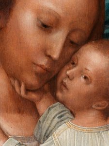 Detail der Madonna mit Johannes dem Täufer und dem Heiligen Hieronymus