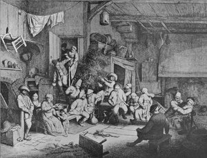 Tanz in einer Taverne, 1652