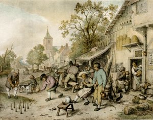 Die Kegler von Adriaen Jansz. van Ostade