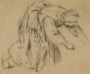Sich bückende Frau, 1656