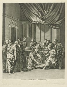 Fußwaschung des Petrus von Adriaen Lommelin