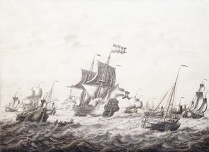 Kriegsschiffe zerreißen Fischernetze