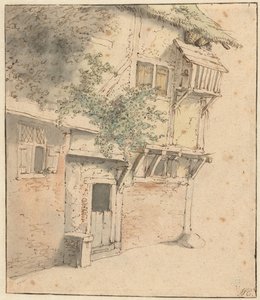 Fassade eines bewachsenen Hauses