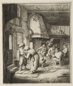 Bauer begleicht seine Schuld von Adriaen van Ostade