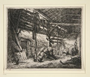 Die Scheune von Adriaen van Ostade