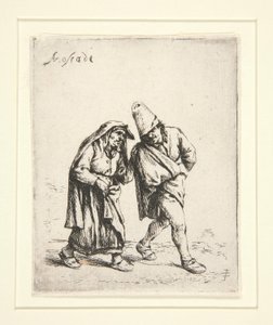 Das Paar geht von Adriaen van Ostade