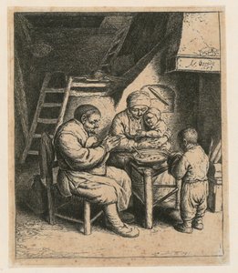 Tischgebet von Adriaen van Ostade