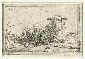 Liegendes Schaf von Adriaen van de Velde