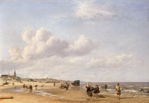 Der Strand von Scheveningen von Adriaen van de Velde
