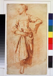 Frau in Bauernkleidung von Adriaen van de Velde