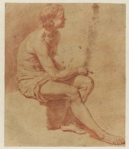 Sitzender männlicher Akt von Adriaen van de Velde