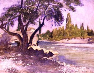 Die Durance bei Sisteron, Frankreich von Adrian Scott Stokes