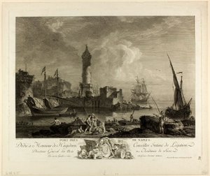 Hafen bei Neapel von Adrian Zingg