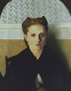 Porträt der Frau des Künstlers von Adriano Cecioni