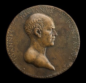 Giovanni Gioviano Pontano, 1426-1503, Dichter [Vorderseite], 1488 oder später