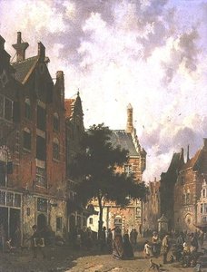 Straßenszene in Holland