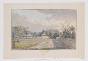 Ansicht von Malangbong, Regentschaft Sumedang, Priangan, West-Java