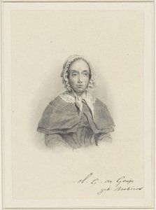 Porträt von Maria Geertruida de Goeje-Barbiers von Adrianus Johannes Ehnle