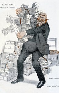 Jean Jaurès, der „Überlebende der Menschheit“ - von Adrien Barrère (1877-1931), in „Fantasio“ vom 01.11.1906