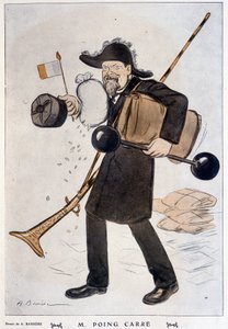 M. Faring Carré (Karikatur über Raymond Poincaré) - von Barrère, in „Fantasio“ vom 01.02.1912 von Adrien Barrere