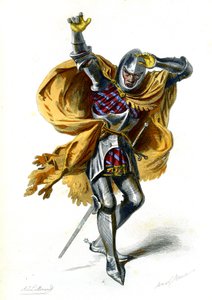 Bekehrung des heiligen Paulus: Saulus, Aufführung unter dem französischen König Karl VI. 1872 (Gravur)