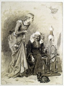 Dornröschen - in „Die Märchen“ von Charles Perrault, Illustrationen von Adrien Marie