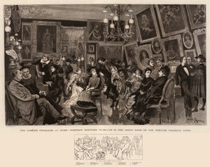 Die Comédie Française zu Hause, Porträtskizzen aus dem Leben im Grünen Zimmer des Théâtre Français, Paris