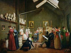 Das Atelier von Abel de Pujol von Adrienne Marie Louise Grandpierre Deverzy
