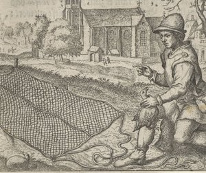 Fabel vom Vogelfänger und dem Rebhuhn von Egidius  Sadeler (II)