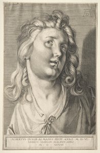 Weiblicher Kopf von Aegidius Sadeler