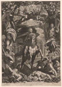 Kaiser Ferdinand II. zu Pferd von Aegidius Sadeler II