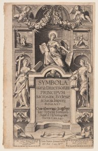 Titelseite zu Symbola varia diversorum von Aegidius Sadeler II
