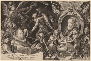 Bartholomaeus Spranger und seine verstorbene Frau Christina Muller