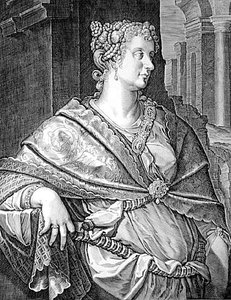 Martia Fulvia, Ehefrau von Titus (Gravur)