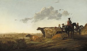 Landschaft mit Hirten, ca. 1650-52