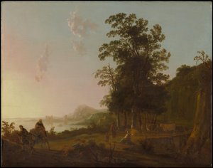 Landschaft mit der Flucht nach Ägypten von Aelbert Cuyp