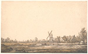 Landschaft mit einer Mühle von Aelbert Cuyp