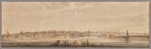 Panoramablick auf Dordrecht und den Fluss Maas von Aelbert Cuyp