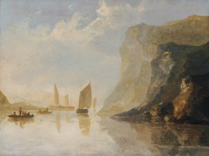 Flusslandschaft mit Booten von Aelbert Cuyp