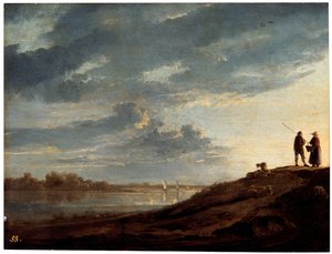 Sonnenuntergang über dem Fluss, 1650er Jahre
