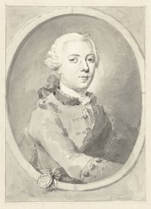 Porträt von Wilhelm V., Prinz von Oranien-Nassau, nach rechts, im Oval von Aert Schouman