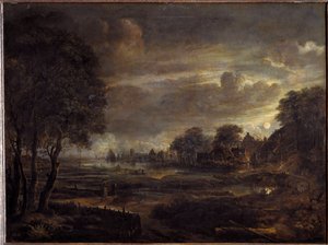 Landschaft im Mondlicht