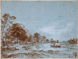 Flusslandschaft im Mondlicht von Aert van der Neer
