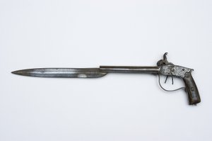 Doppelläufige Perkussionspistole, ca. 1840