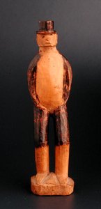 Stehende Figur eines europäischen Mannes, Südostafrika, spätes 19. Jahrhundert