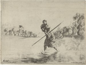 Heiliger Christophorus von After Adam Elsheimer