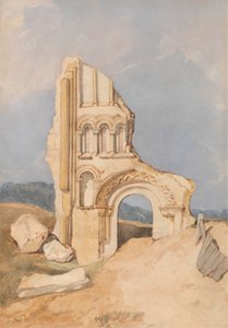 Ruine einer normannischen Kirche von After John Sell Cotman
